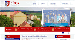 Desktop Screenshot of citov.cz